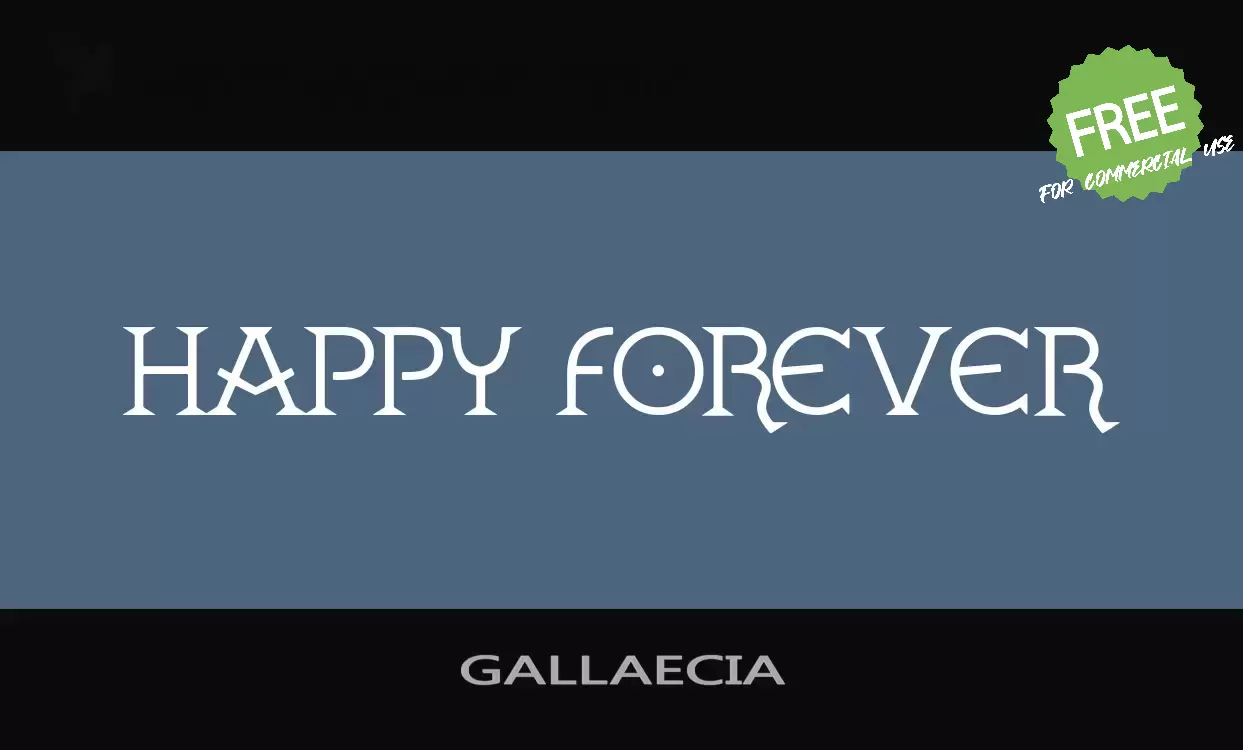 Font Sample of GALLAECIA