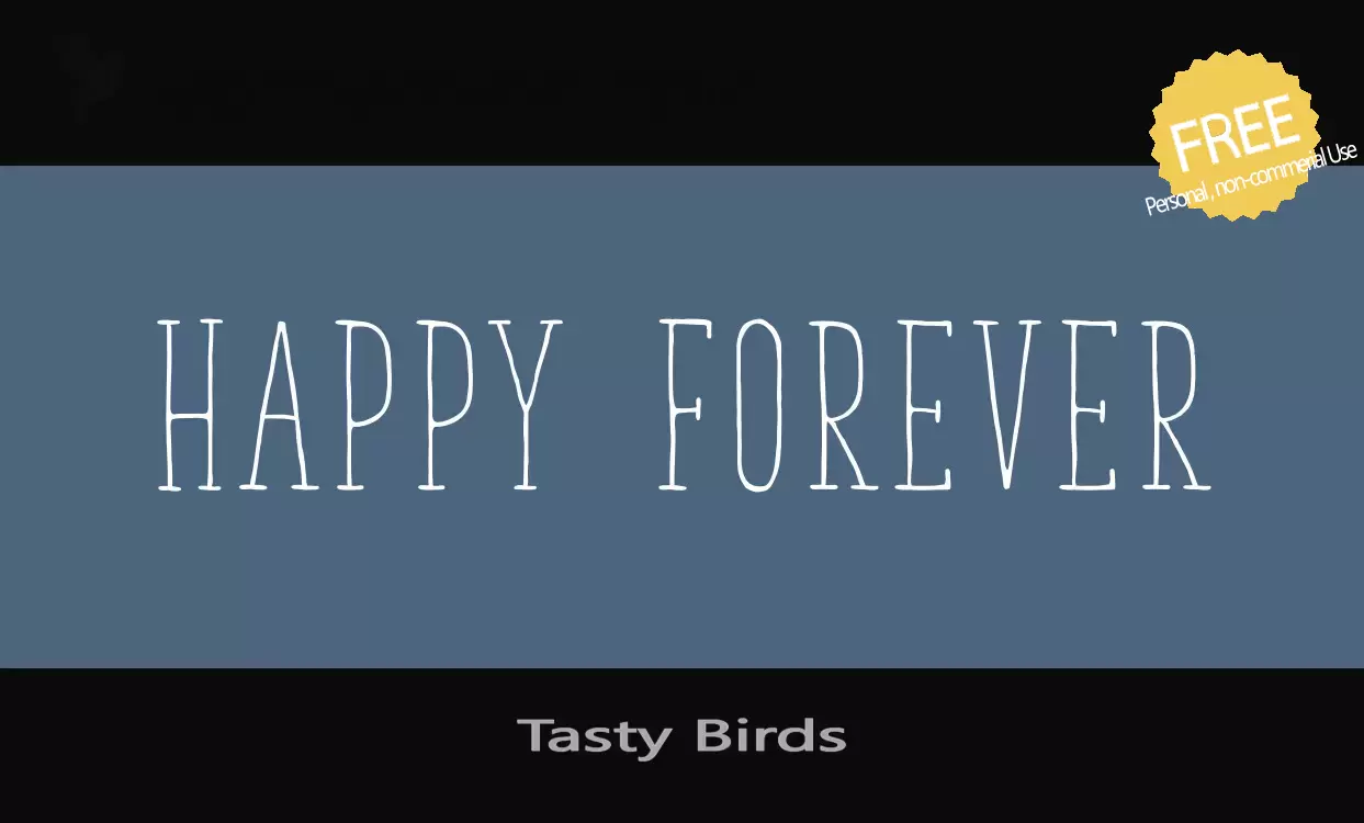 「Tasty-Birds」字体效果图