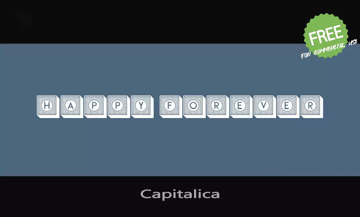 「Capitalica」字体效果图