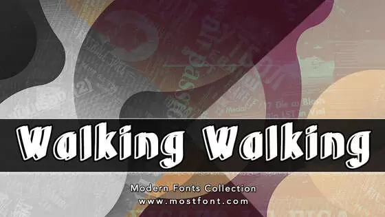 Typographic Design of Walking-Walking