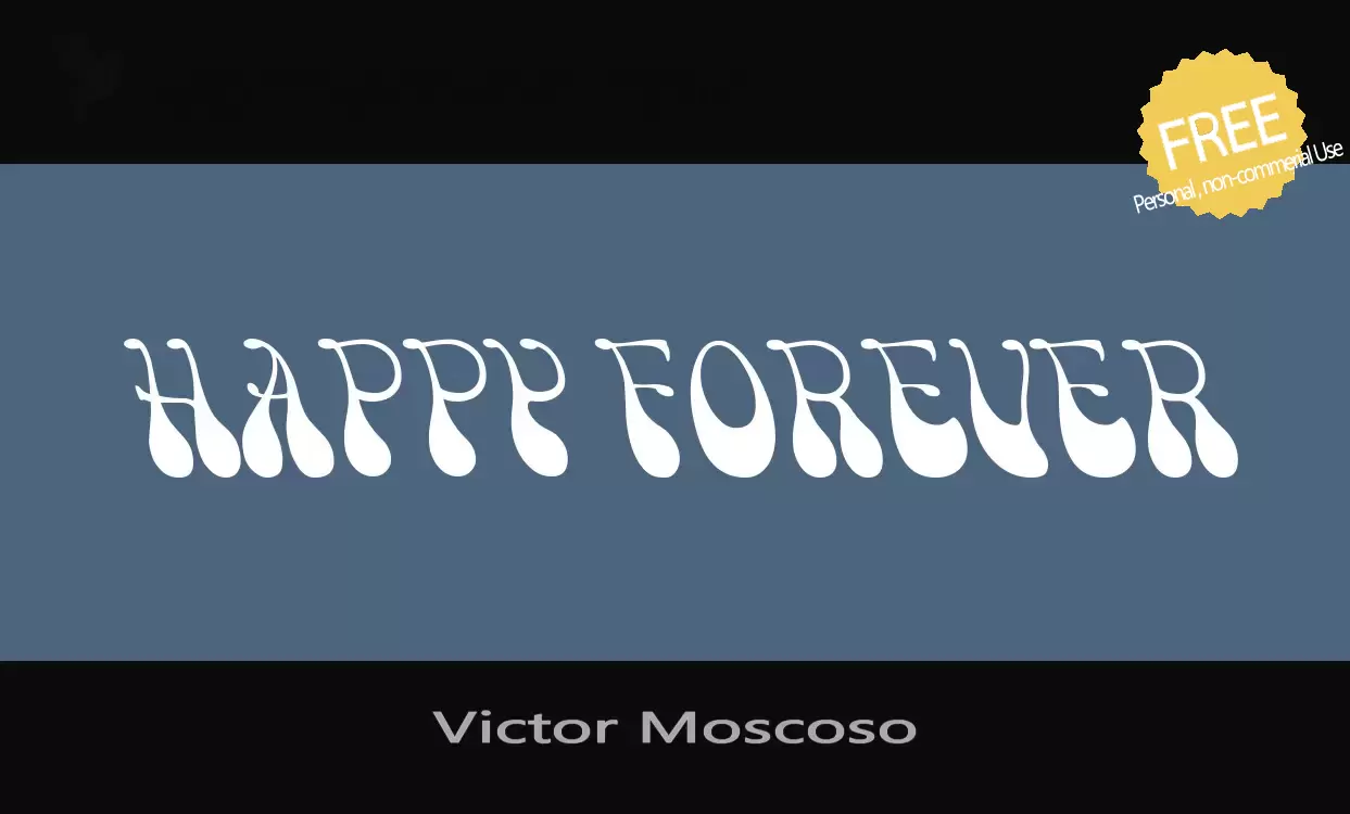 Font Sample of Victor-Moscoso