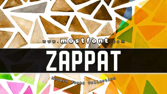 「ZAPPAT」字体排版图片