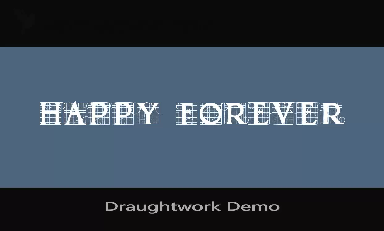 Font Sample of Draughtwork-Demo