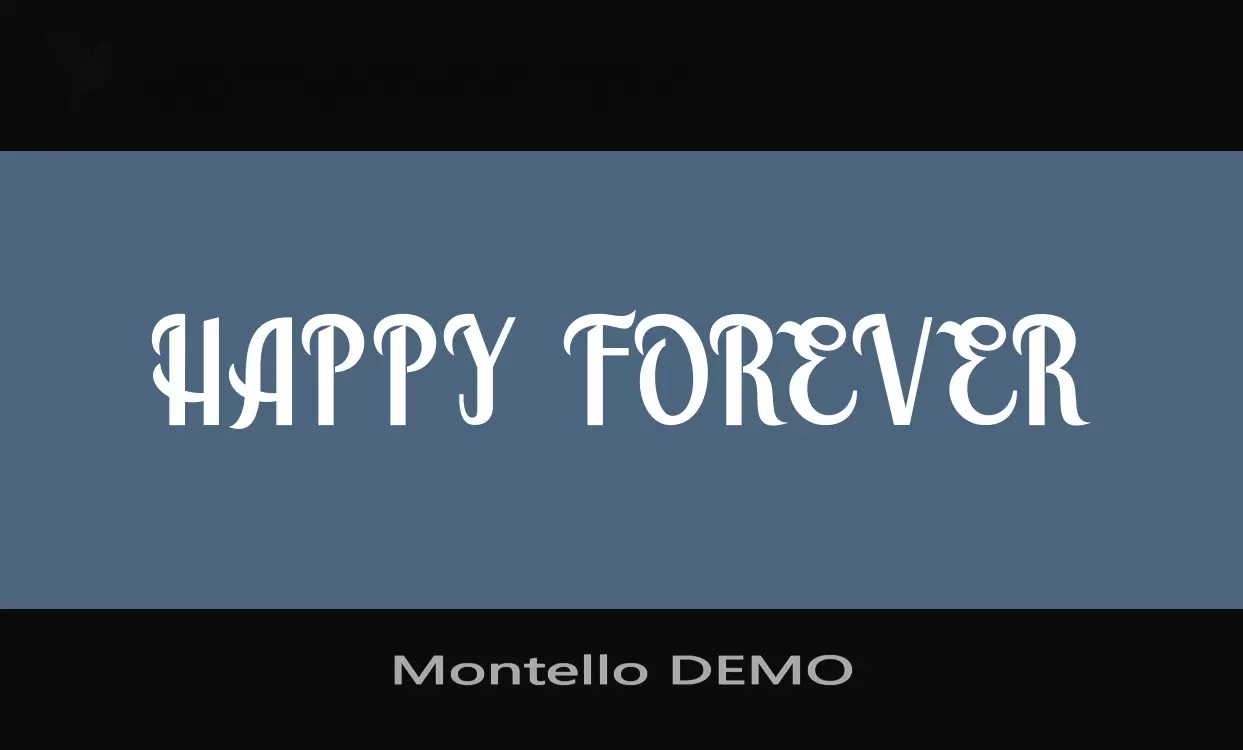 Font Sample of Montello-DEMO