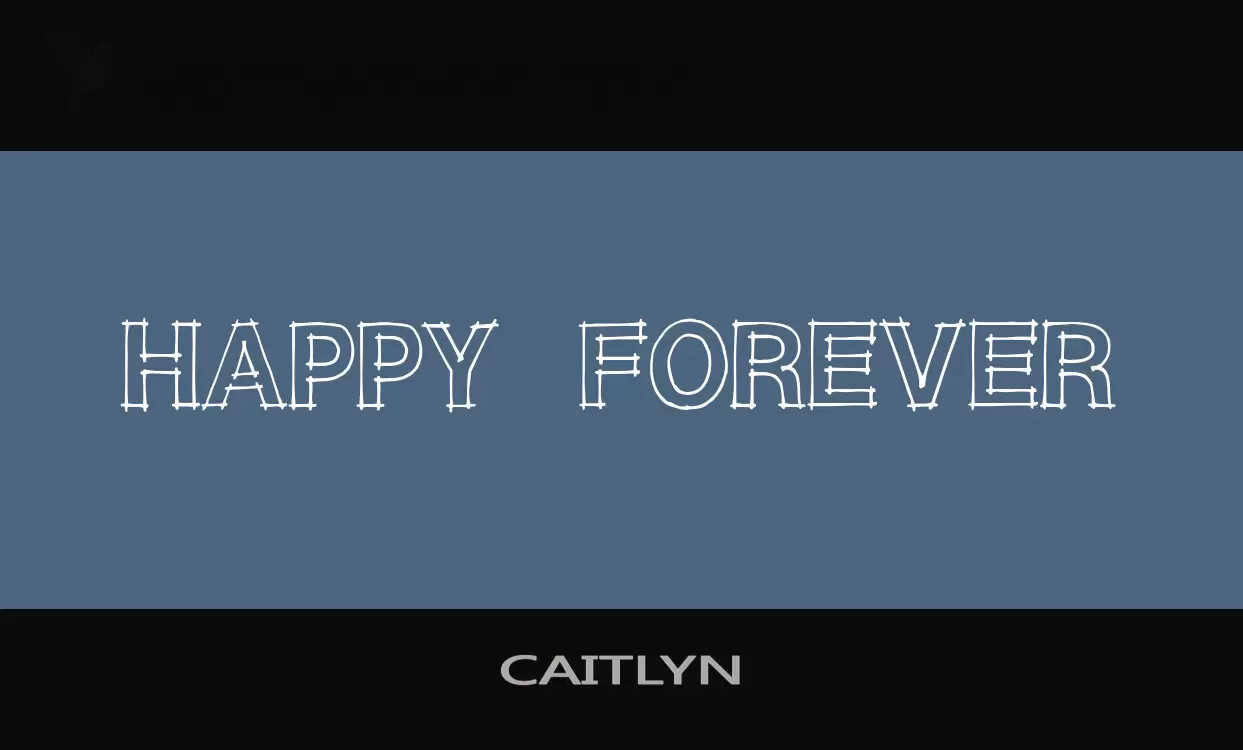 「CAITLYN」字体效果图