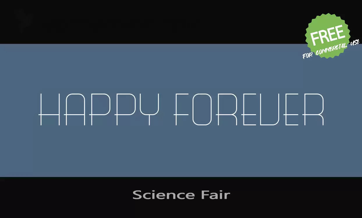 「Science-Fair」字体效果图