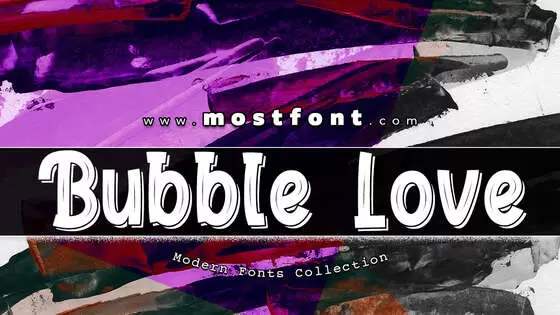 Typographic Design of Bubble-Love
