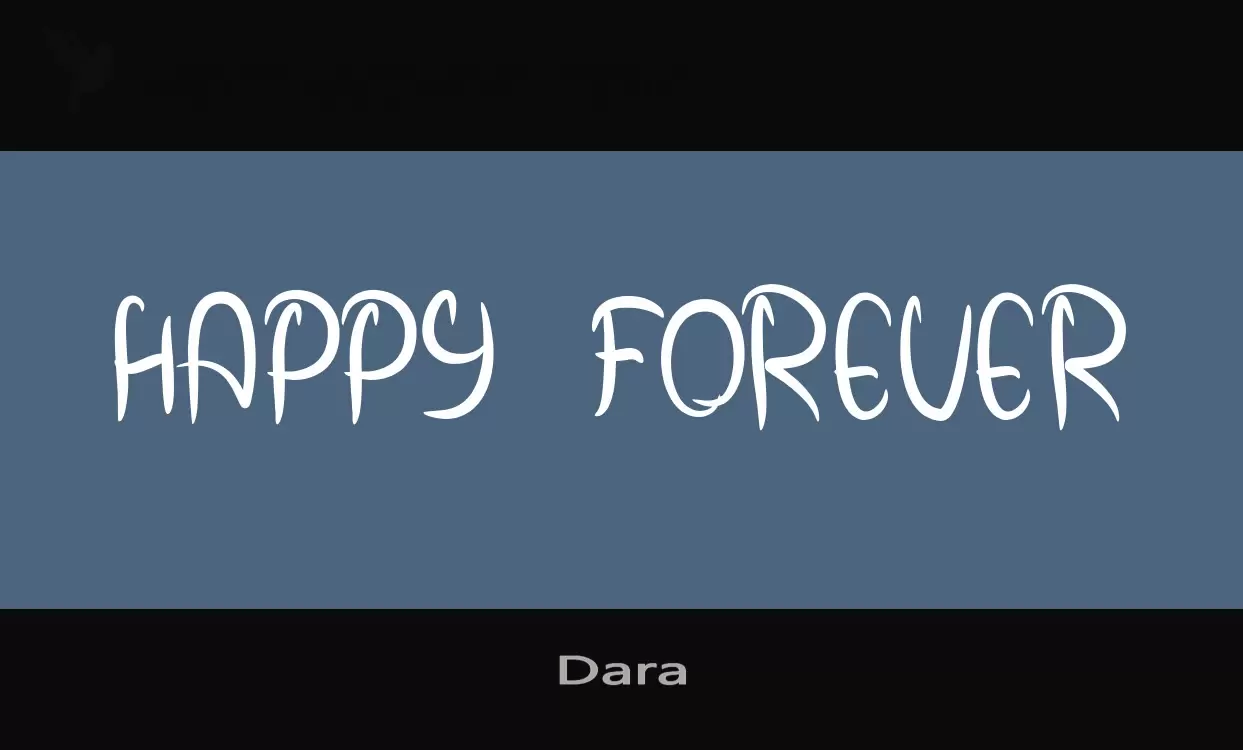 Font Sample of Dara