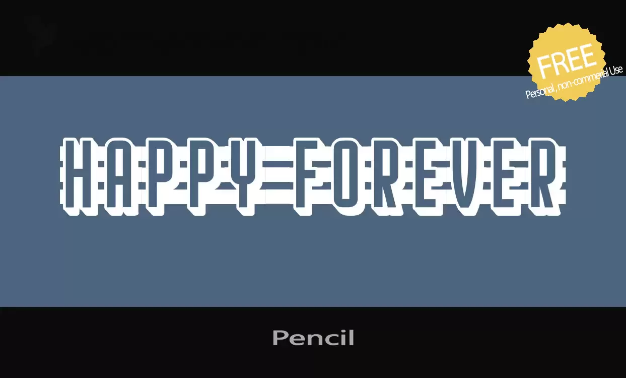 「Pencil」字体效果图