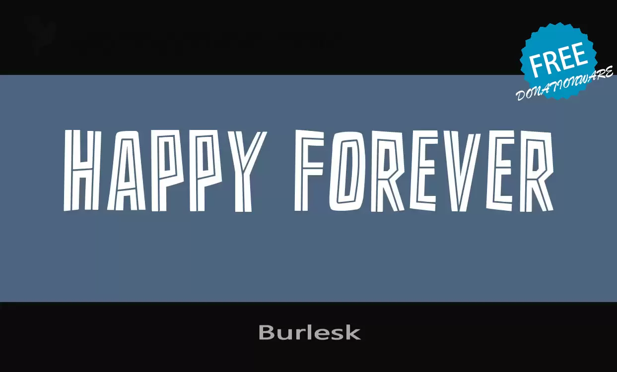 「Burlesk」字体效果图