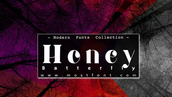 Typographic Design of Honey-Batterfly