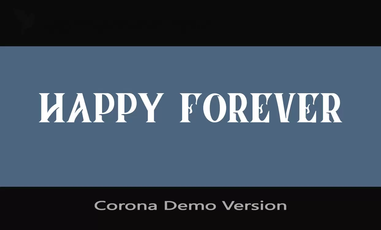 「Corona-Demo-Version」字体效果图