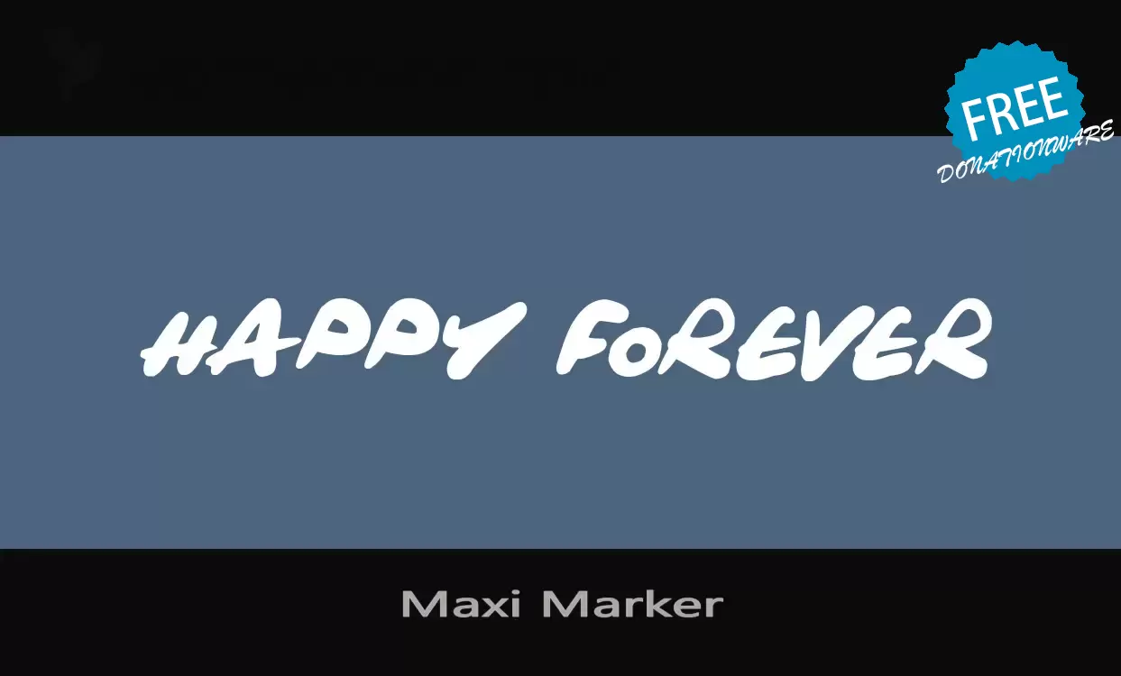 「Maxi-Marker」字体效果图