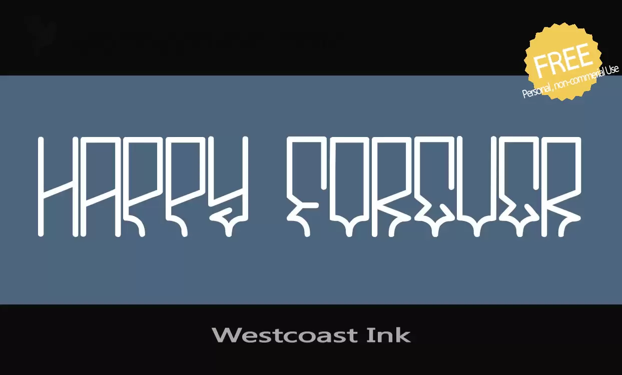 「Westcoast-Ink」字体效果图