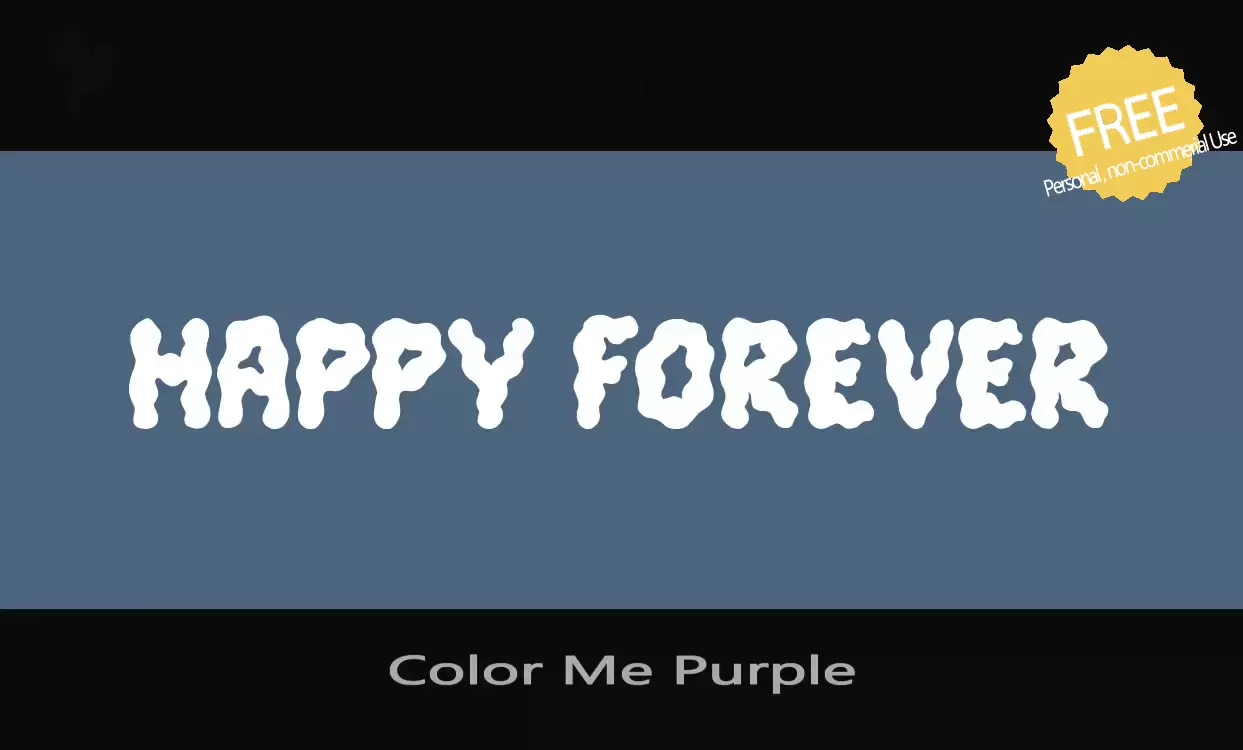 「Color-Me-Purple」字体效果图