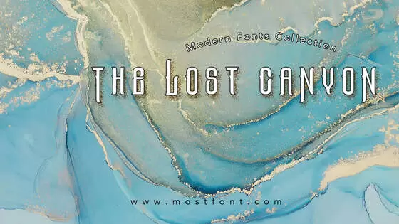 「The-Lost-Canyon」字体排版样式