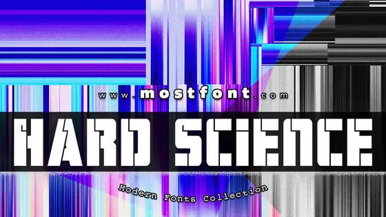 「Hard-Science-Bold」字体排版样式