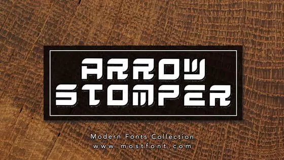 「Arrow-Stomper」字体排版样式