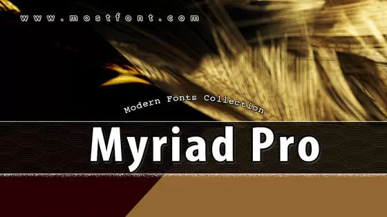 「Myriad-Pro」字体排版样式