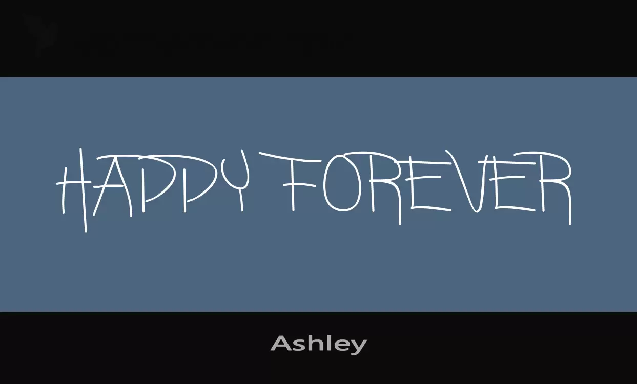 Font Sample of Ashley