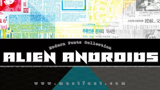 Typographic Design of Alien-Androids