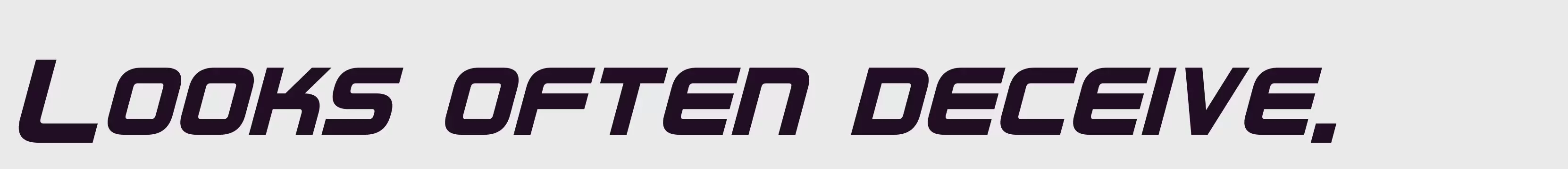 「Regen Bold Italic」字体效果图