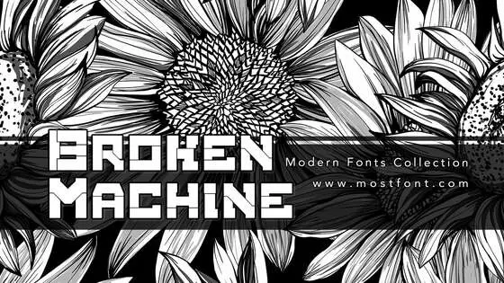 「BrokenMachine」字体排版样式