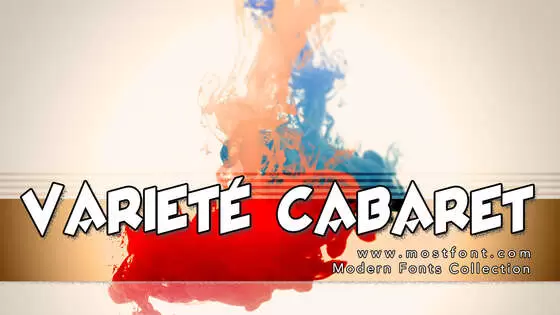 「Varieté-Cabaret」字体排版图片