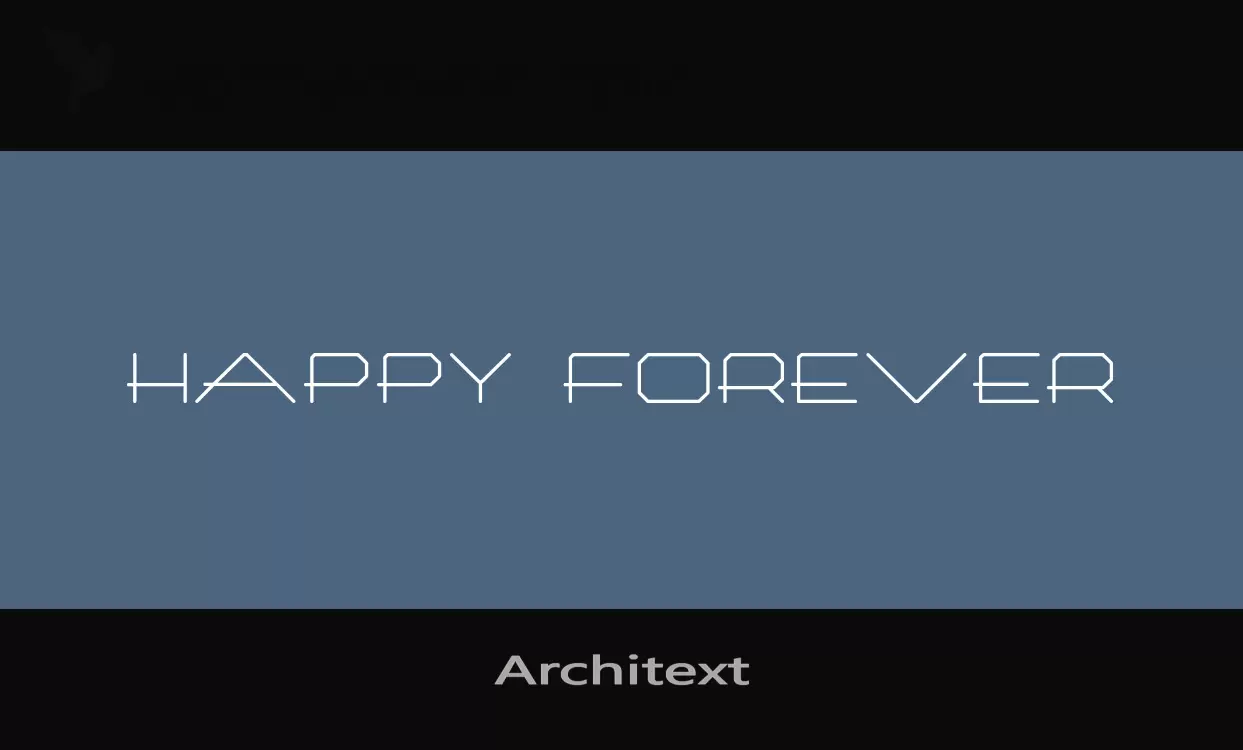 Font Sample of Architext