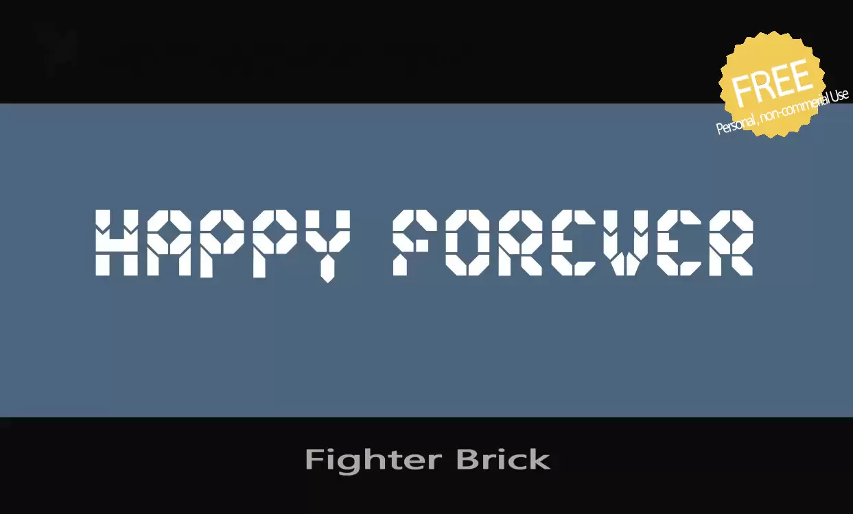 「Fighter-Brick」字体效果图