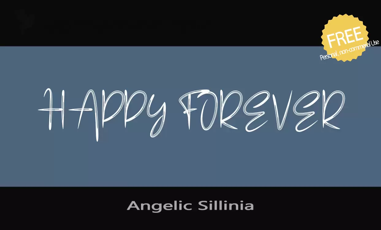 「Angelic-Sillinia」字体效果图