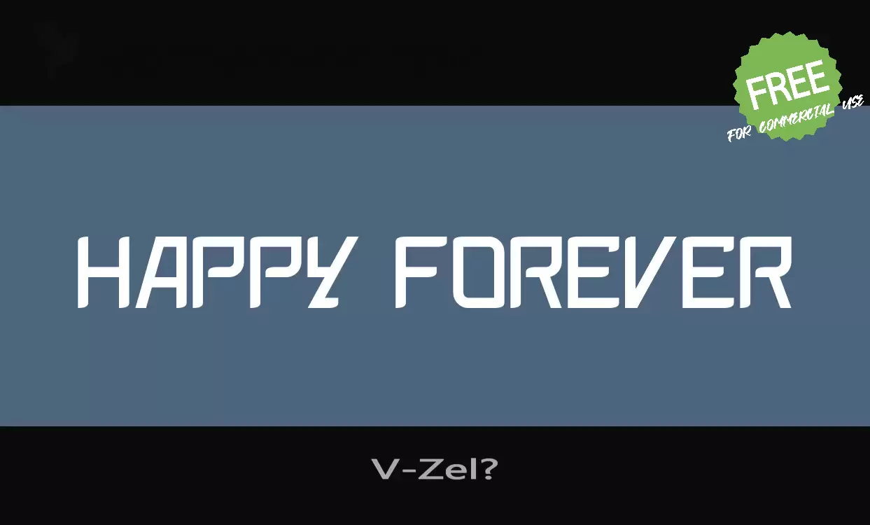 Font Sample of V-Zel?