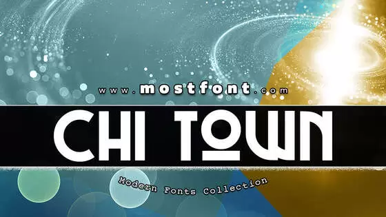 「Chi-Town」字体排版图片