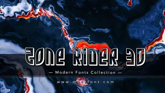 「Zone-Rider-3D」字体排版样式