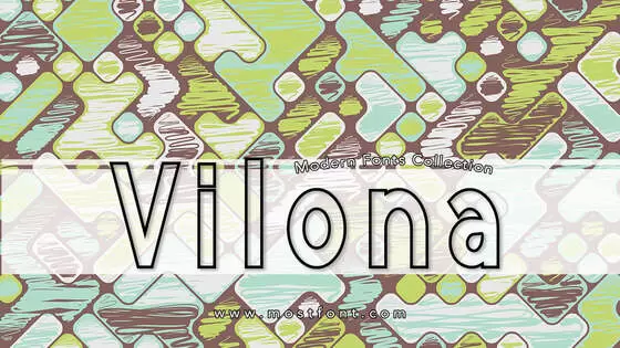 Typographic Design of Vilona