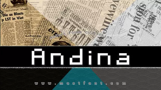 「Andina」字体排版图片