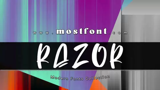 Typographic Design of Razor-Bland-Personal-Use