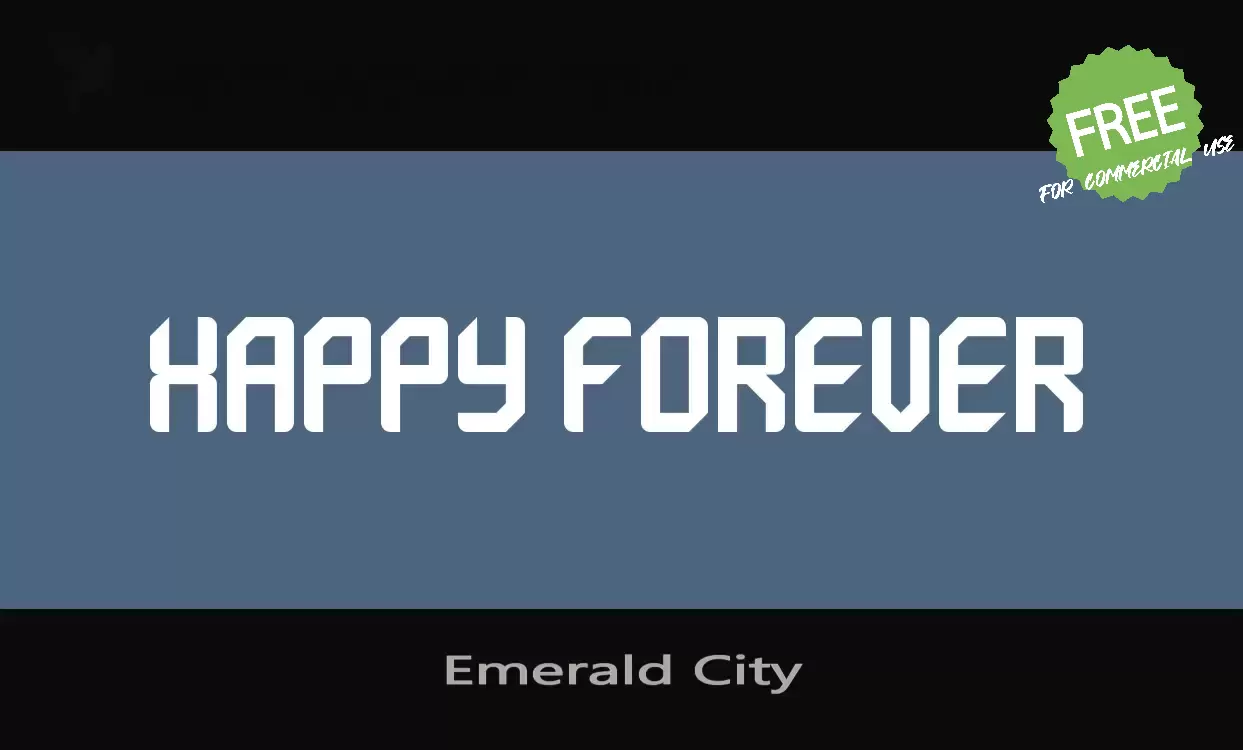 Font Sample of Emerald-City