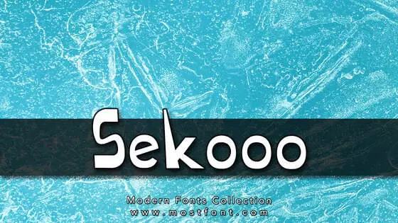 Typographic Design of Sekooo