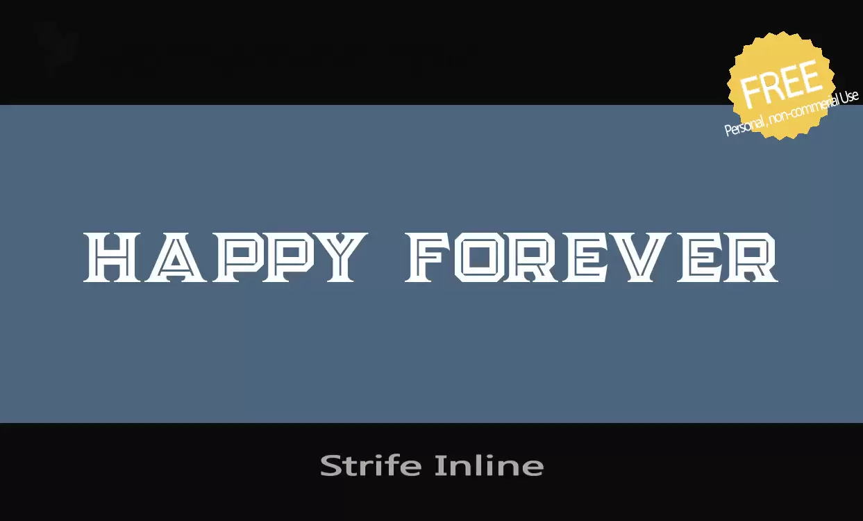 「Strife-Inline」字体效果图