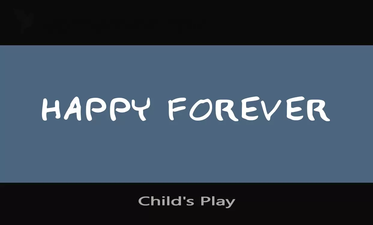 「Child's-Play」字体效果图