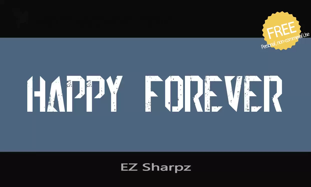 「EZ-Sharpz」字体效果图