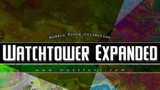 Typographic Design of Watchtower-Expanded