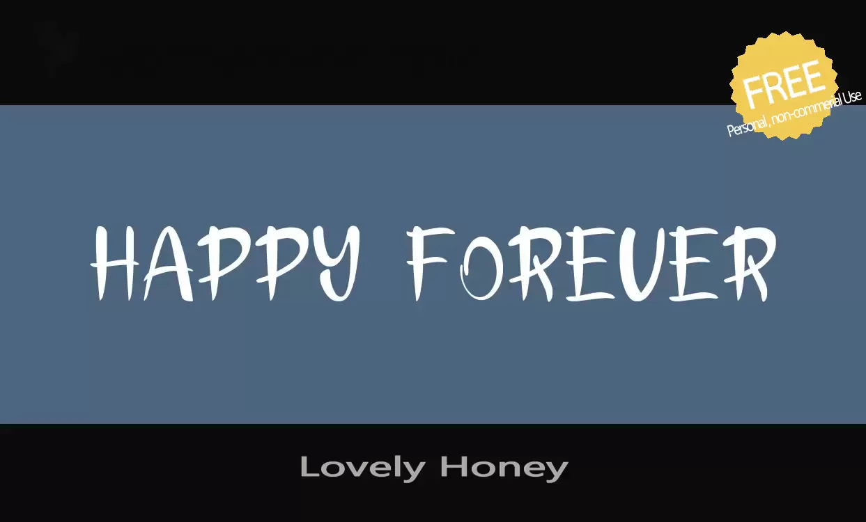 「Lovely-Honey」字体效果图