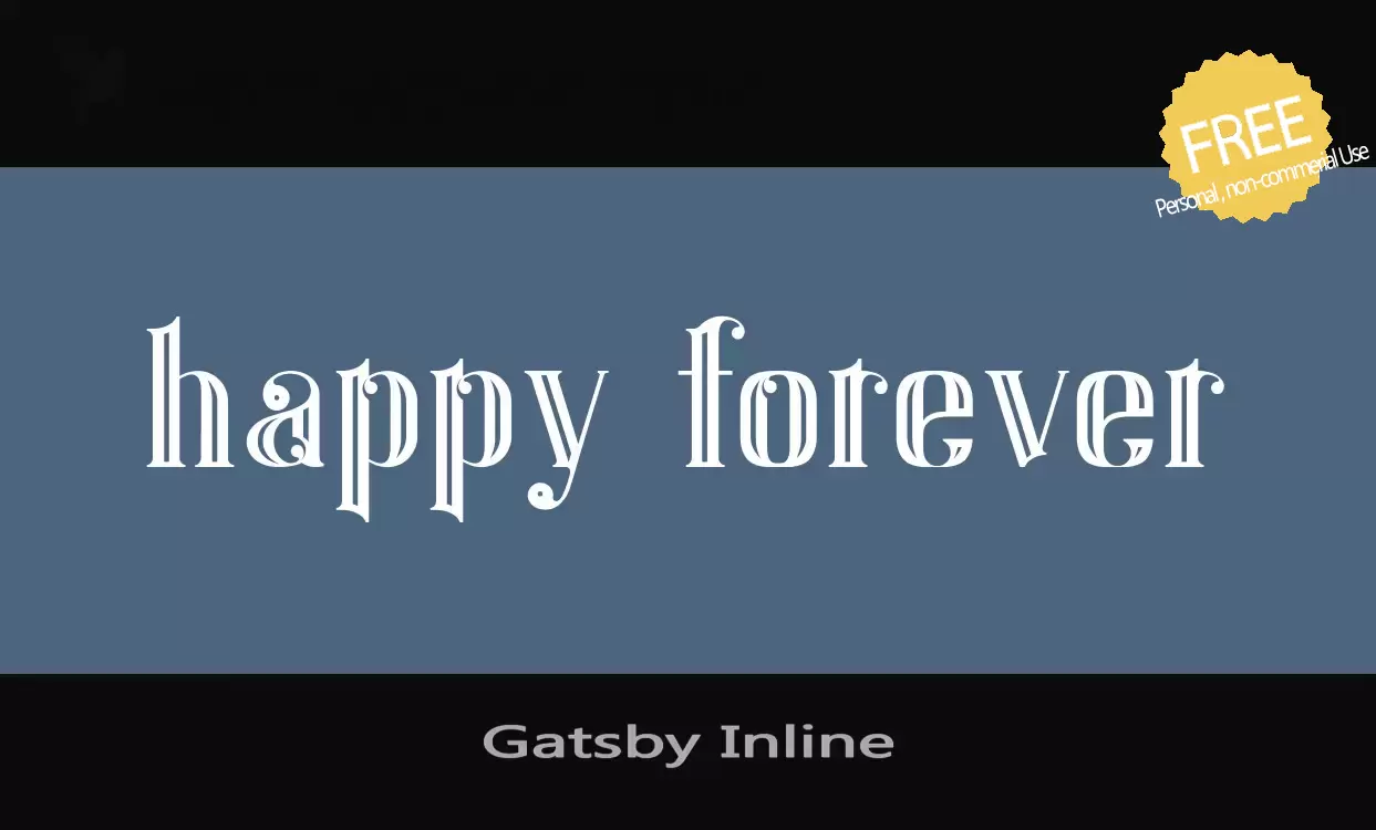 Font Sample of Gatsby-Inline