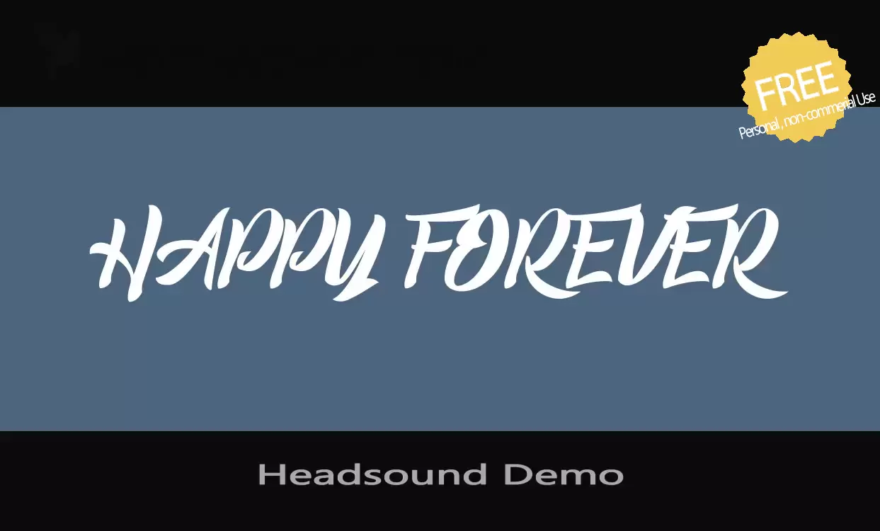 「Headsound-Demo」字体效果图