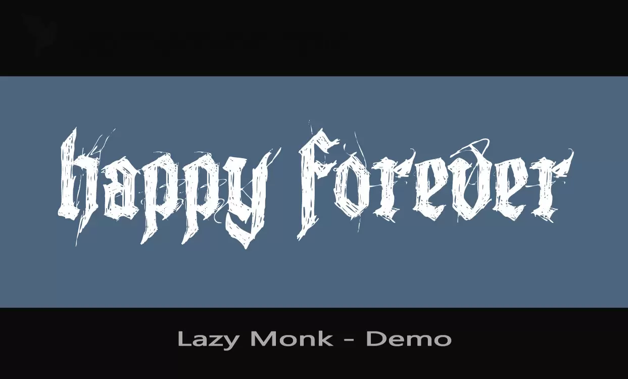 Font Sample of Lazy-Monk---Demo