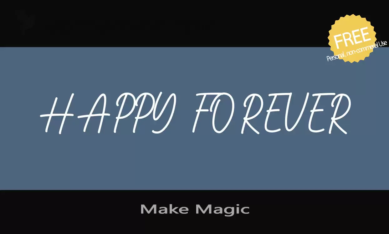 Font Sample of Make-Magic