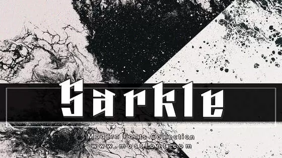 「Sarkle」字体排版图片