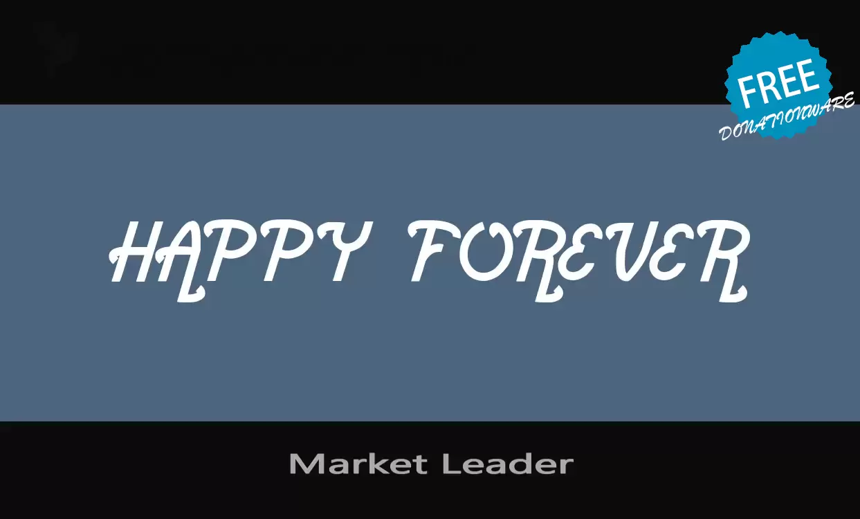 Font Sample of Market-Leader